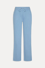 Emma Thermal Low Rise Pants - Lullaby Sky