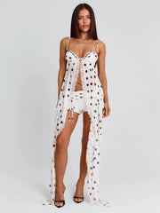 Ashlyne Top Cream Polka Dot