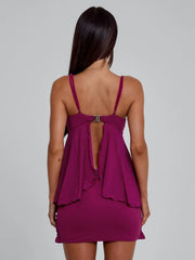 Georgina Mini Skirt Plum