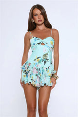 Serve Looks Romper Aqua