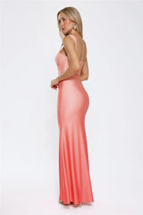 Saffron Horizon Maxi Dress Peach
