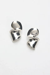 Iris Twist Earrings Silver