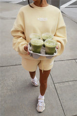 BASE Fleece Round Neck Sweatshirt Butter