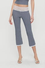 Nikki Gingham Capri Pants - Midnight Wishes