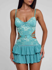 Santana Mini Dress Teal