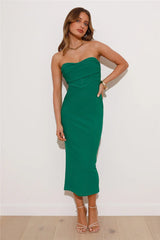 Newest Design Midi Dress Green