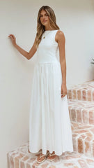 Alita Maxi Dress - White