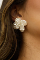 Maxine Orchid Earrings Pearl