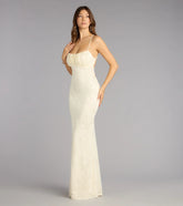 Elaine Jacquard Mesh Mermaid Dress