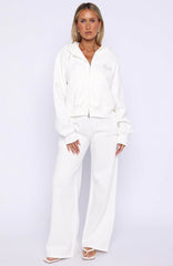 The Bride Wide Leg Sweatpants White