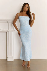 Whispering Love Maxi Dress Blue