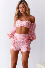 Sweeter Passions Crop Top Red