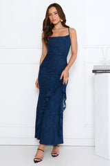 Fresh Rosebud Maxi Dress Navy