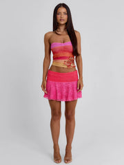 Lucy'S Hallie Mini Skirt Pink