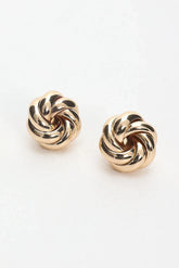 Lilibet Rope Knot Earrings Gold