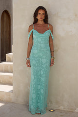 Anita Maxi Dress Aqua