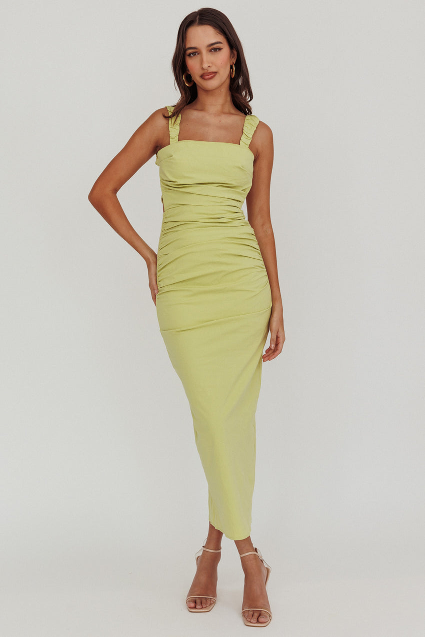 Dream Crush Lace-Up Back Maxi Dress
