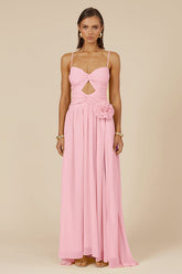Danika Side Slit Maxi Dress Musk