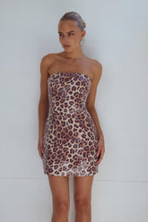 Ibiza Mini Dress Leopard Print