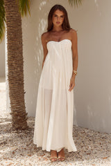 Jaiyah Strapless Maxi Dress Pearl