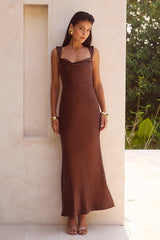 Margot Maxi Dress Chocolate