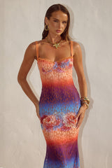 Serina Lace Maxi Dress Nadia Pink Ombre