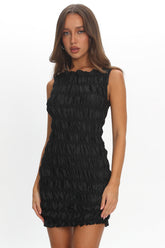 LIONESS Guccio Mini Dress Onyx