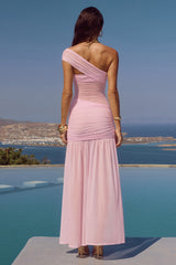 Sorelli One Shoulder Mini Dress Musk