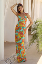 Tiana Maxi Dress Diaz Aqua