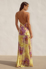 Tulia Low Back Maxi Dress Suri Yellow