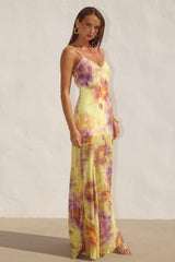 Tulia Low Back Maxi Dress Suri Yellow