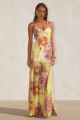 Tulia Low Back Maxi Dress Suri Yellow