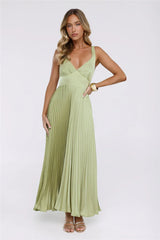 Dazzling Opulence Maxi Dress Lime