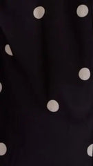 Tahlia Midi Dress - Black Polka Print