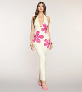Vacation Muse Floral Halter Maxi Dress
