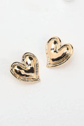 All My Love Heart Earrings Gold