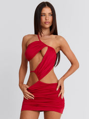 Celine Mini Dress Red