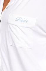 Bridal Party Long Sleeve Pyjama Set Off White