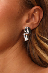 Iris Twist Earrings Silver