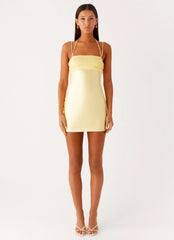 Belize Mini Dress - Lemon