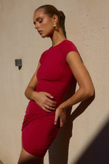 Markina Mini Dress Cherry Red