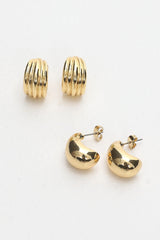 Monroe Stud Earring Set Gold