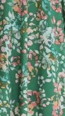 Sahirah Mini Dress - Green Floral
