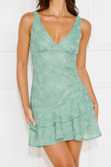Luxe Daydream Mini Dress Sage