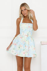 Daydream Bloom Halter Mini Dress Floral