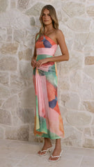 Kourt Maxi Dress - Multi Abstract