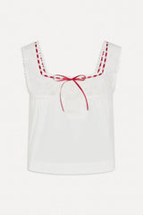 x BELLA HADID Heirloom Top - White