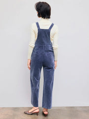 Washed Corduroy Buckle Up Pocket Jumpsuit