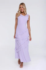 Star Effect Maxi Dress Lavender