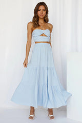 So Particular Maxi Skirt Blue